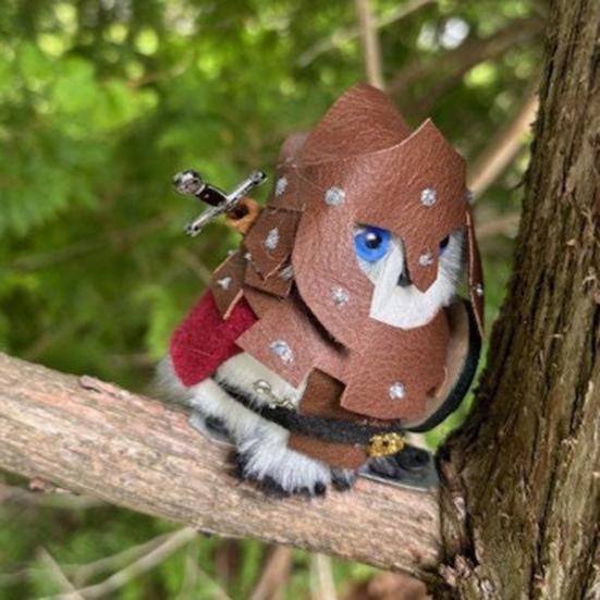 Деревянная фигурка совы, мини-магнитная плюшевая сова, дикая природа, птица, животное, статуэтка для детей, рождественский подарок на День благодарения