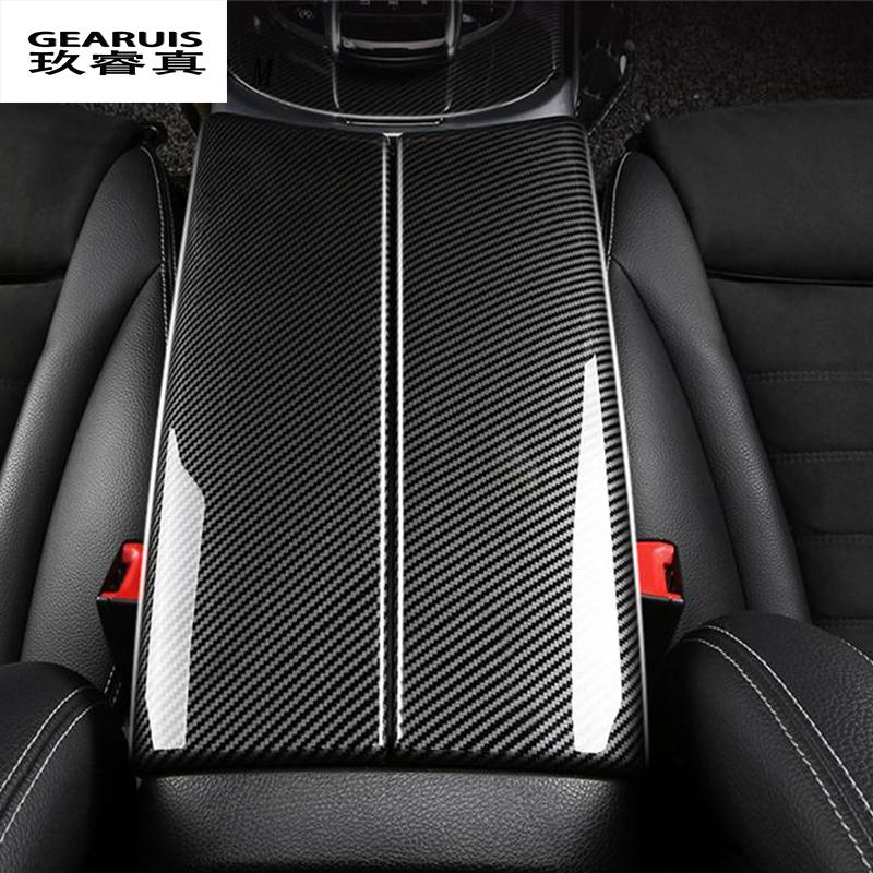 Для Mercedes Benz C Class W205 2015-автомобильный центральный подлокотник, панель заднего воздуховыпускного отверстия, наклейки на рамку, отделка