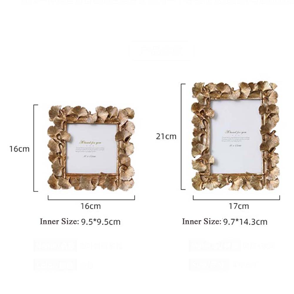 Photography Props Decoration Ginkgo Leaf Desk Party supplies Picture Display Home Decor Photo Frame