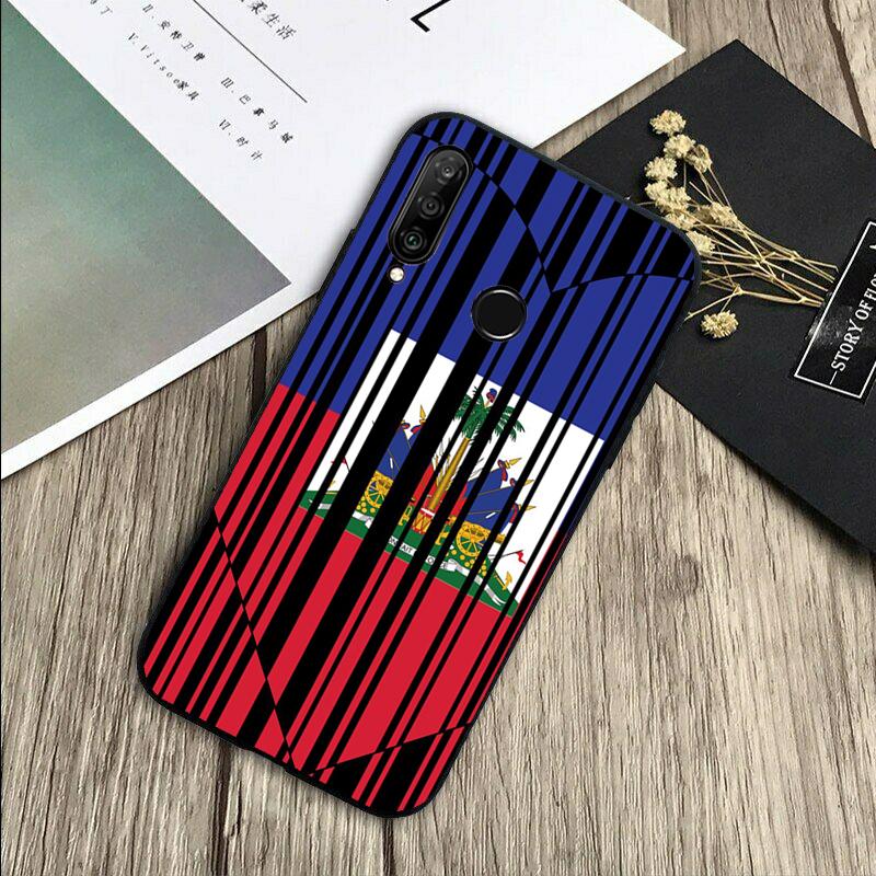 Vintage Haiti Haitian Flag For Huawei Nova 12s 12i 11i 7i 8i Y73 Y70 Y90 Y60 Y72 Y61 Y91 9 10 SE P30 Pro P40 Lite Case