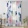 Watercolor Roses Window Curtain For Kids Room Home Blinds Curtains For Living Room Bedroom Window Drapes