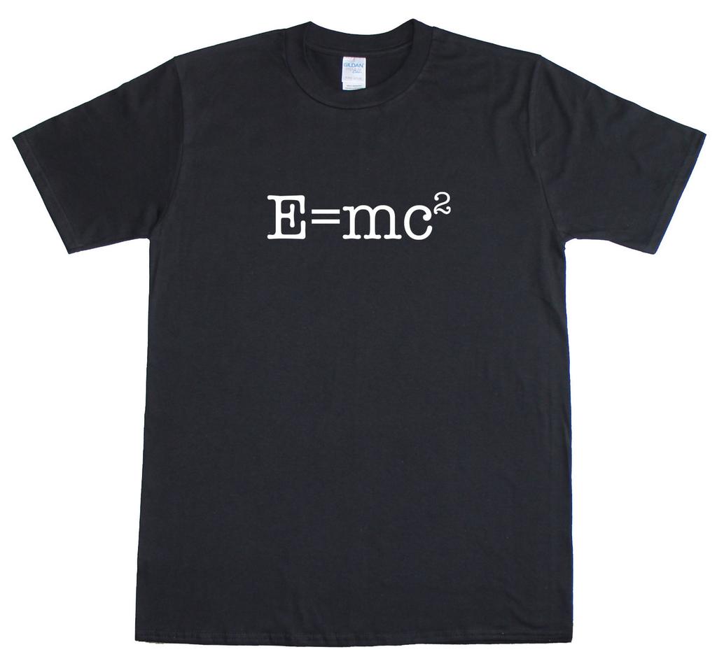 Emc2 Albert Einstein Theory Science Unisexs Loose Fit Cotton TShirt