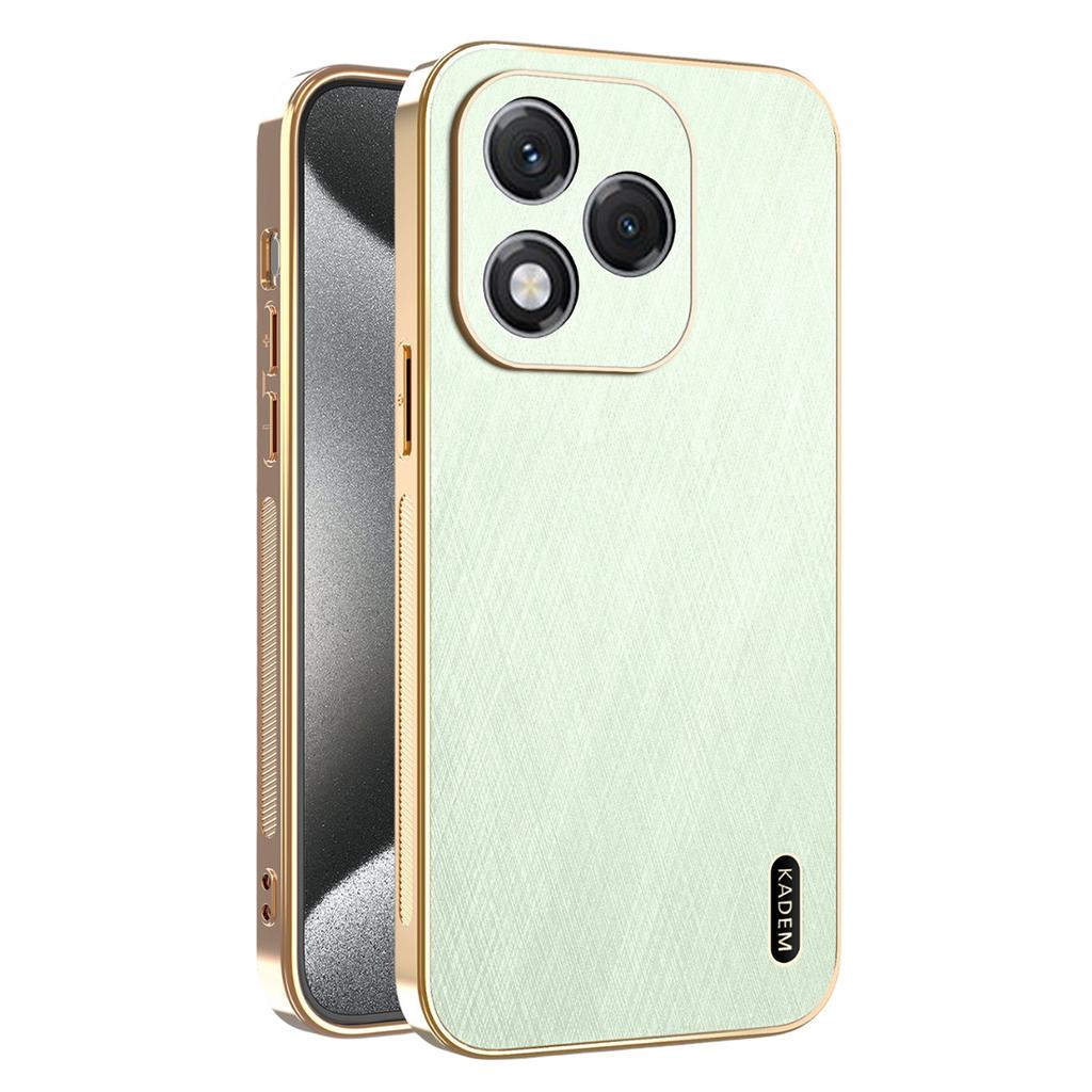 KADEM For Honor 400 Lite Case Electroplating Silk Texture PU+TPU Phone Back Cover