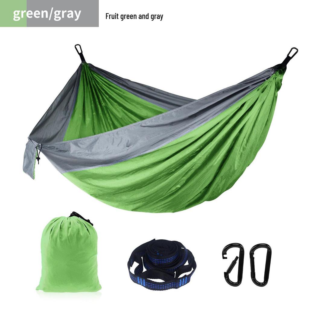Adjustable Straps Nylon Hammock - High-End Single/Double Outdoor Use