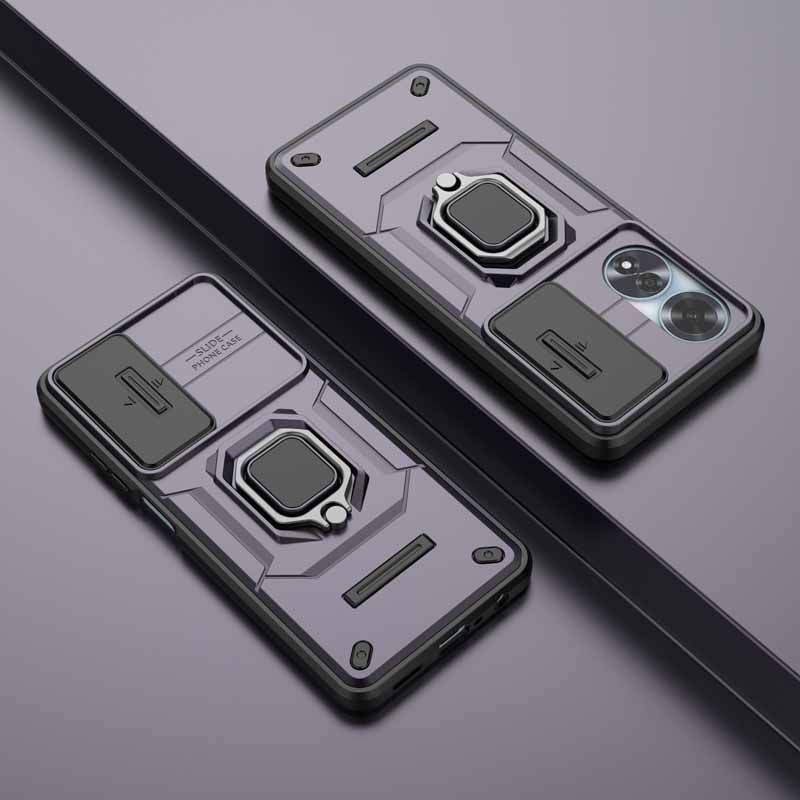 Slide Lens Case For OPPO A60 A79 A 60 Cover Shockproof Armor Funda for Realme 12 Pro Plus C65 C67 C 67 Phone Case
