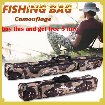 Холщовая сумка для рыбалки, большая вместительная сумка для удочки, двухслойная сумка для рыболовных снастей, сумка для приманок, многофункциональная сумка