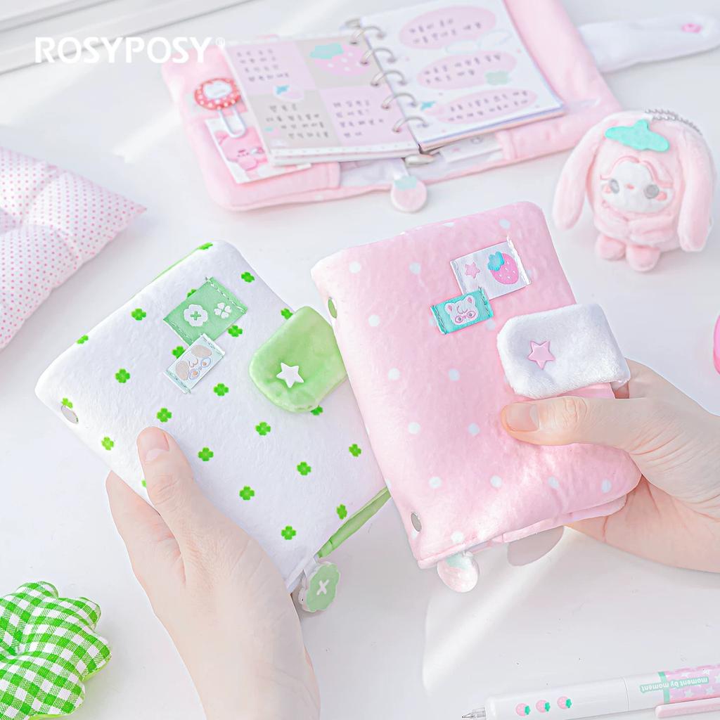 MINKYS New Arrival M5 Four-Clover Soft Fabric Material Notebook Planner 2026 Year Daily Journal Agenda Book Gift Stationery