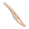 Slanted Tip Feather Clip Eyebrow Tweezer for Plucking & Eyelash Extension
