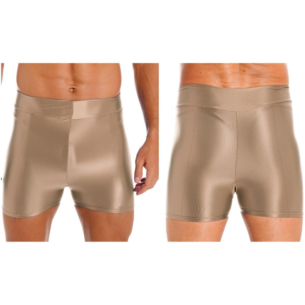 Мужские глянцевые шорты для плавания, купальники, короткие леггинсы для занятий спортом, йогой, серфингом