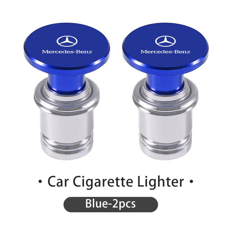 ZHM3 Car Cigarette Lighter Plug Dustproof Socket Aluminum Button Cap For Mercedes Benz W211 W124 W176 W177 C180 C200 C260 C300 GLC