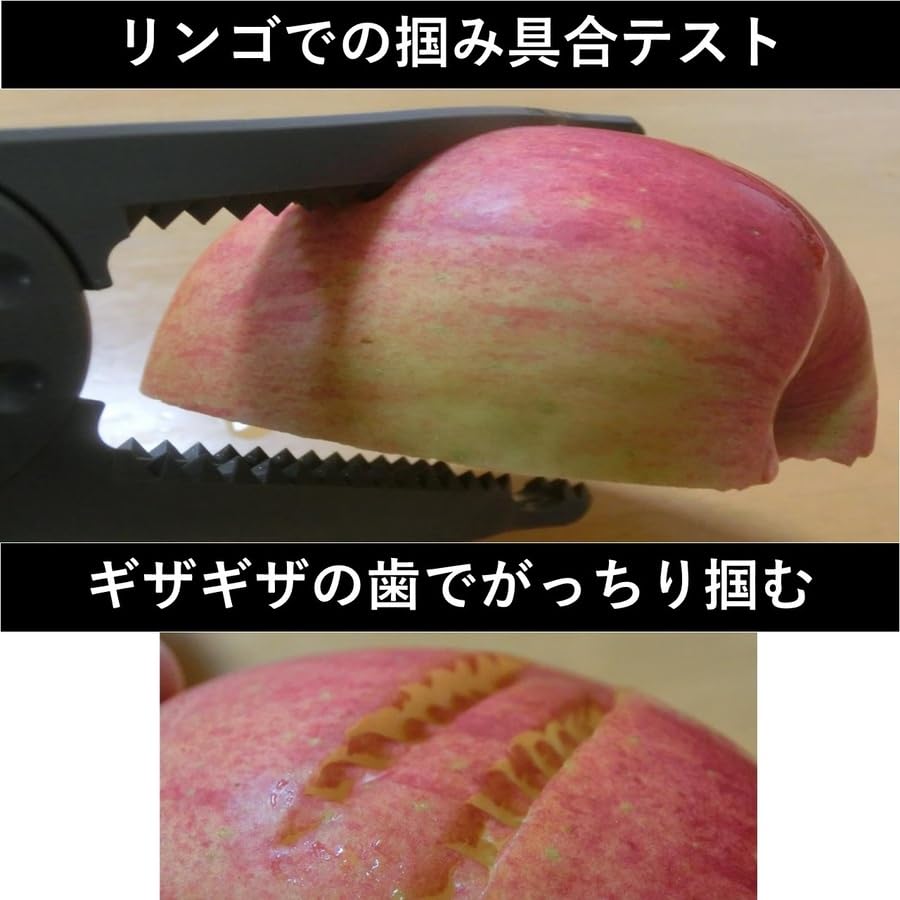 APAGAI Fish Crocodile Fish Fish Fishing Fishing Carabiner with Dedicated Fishing Tackle Catcher, Grip, Catch, Clip, Pliers, Grip, Holder, (Black)