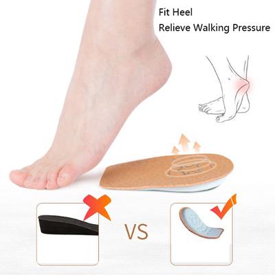 2 шт. унисекс мягкая стелька поддержка пятки подъемная вставка для обуви подушечка высота стопы