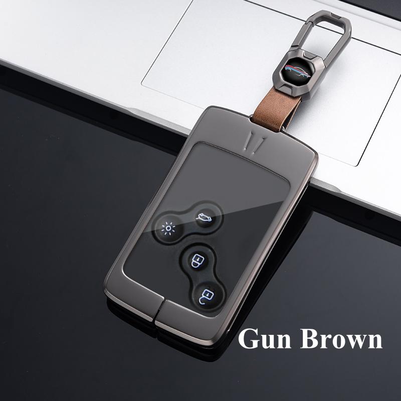 Прочный металлический цинковый чехол для ключей от машины для Renault Megane 2 3 Clio Scenic Duster Kaptur Captur Logan Laguna Zoe Koleos Danilo Nema Fluence