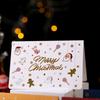 10pcs Double-sided Printed Christmas Card Cartoon Cute Thanksgiving Gift Card Handmade Exquisite Blessing Message Card Kids
