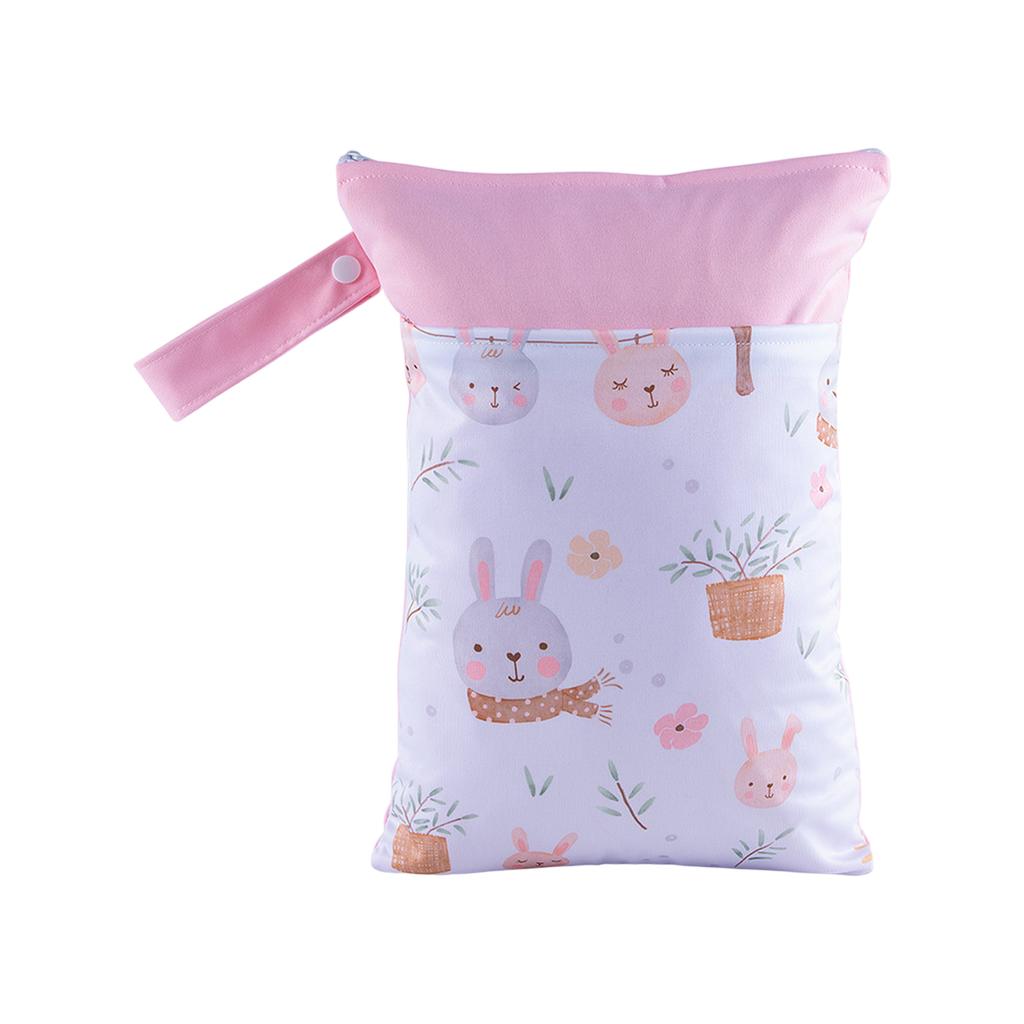 Водонепроницаемая сумка для хранения на молнии двойного назначения для влажного и сухого использования, милая сумка для хранения одежды