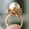 1 шт. Модное кольцо, инкрустированное искусственным жемчугом, подходит в качестве подарка