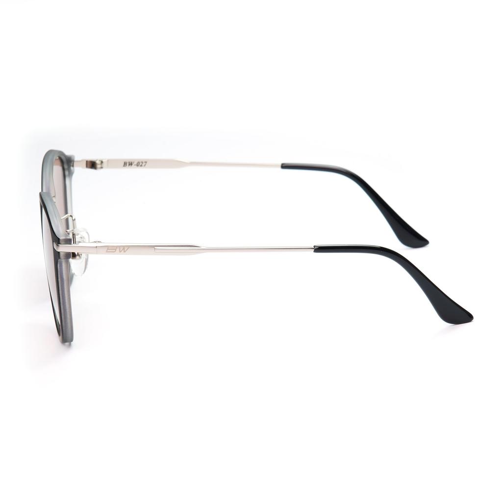 Поляризованные солнцезащитные очки Лицо Матовое Прозрачное Черные линзы [Bunny Walk] BW-027 BW-0271C & HC-BROWN Всплывающее окно