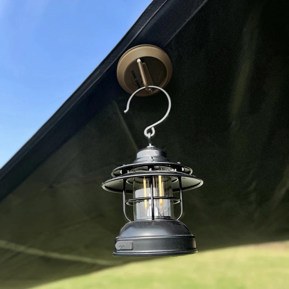 1-10pcs Camping Tent Hook Strong Magnetic Snap Clip Lock Buckle Outdoor Tent Canopy Hanging Buckle Hook Travel Outdoor Tools