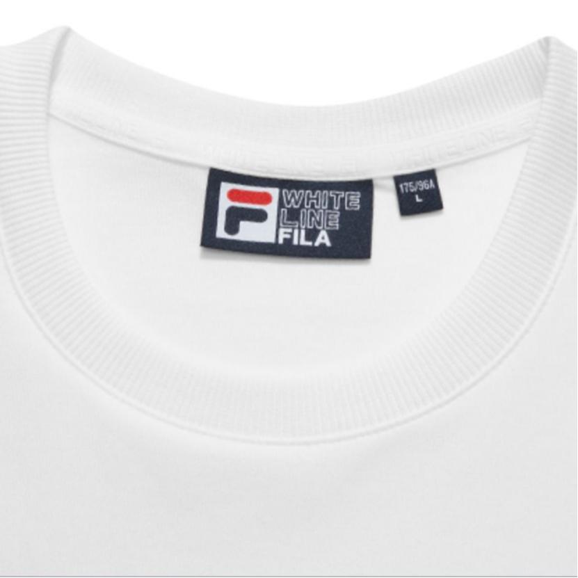 Fila X Pepe Shimada Casual Logo Print Pullover Sweatshirt Men Sweatshirt Standard-White F11M133298F-WT