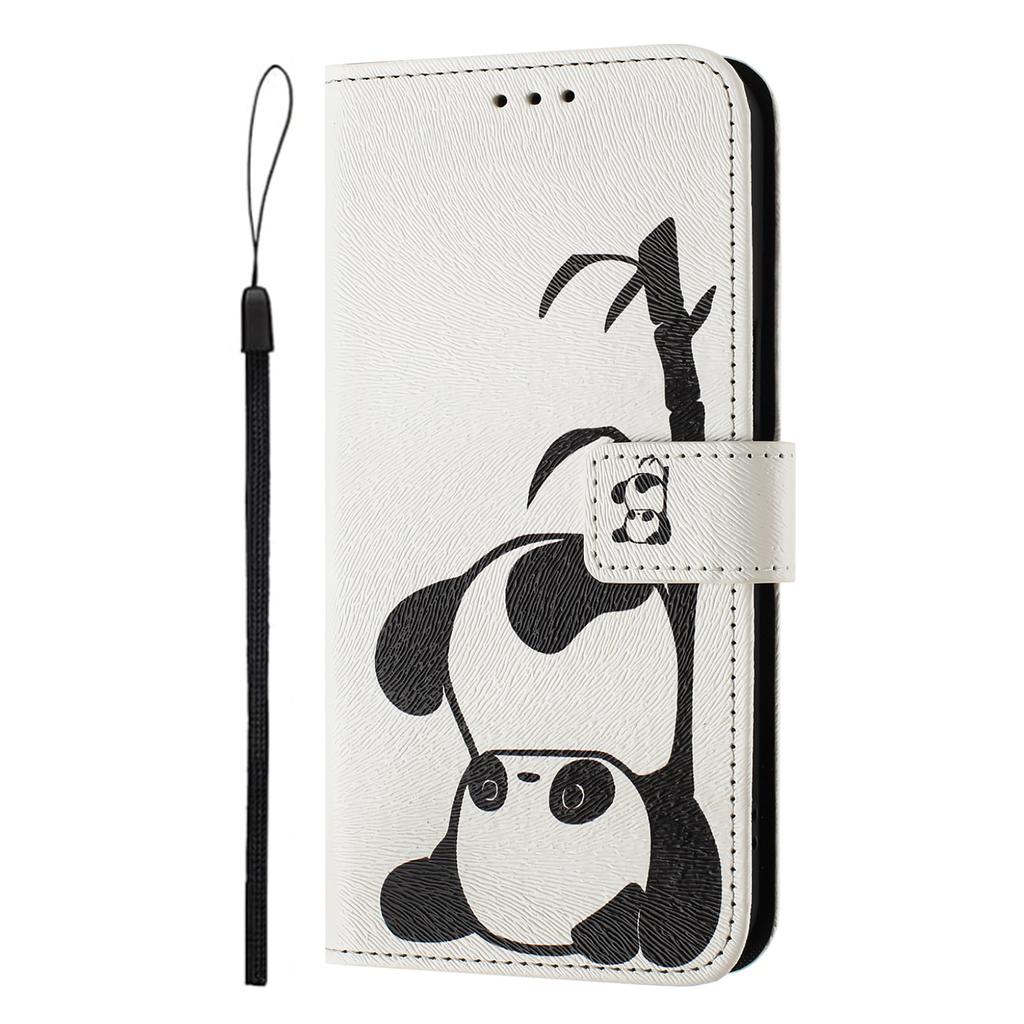 Cute Panda Luxury Painted Leather Case Wallet PU Leather Book Style Cover for Samsung Galaxy S21 S22 S23 S24,Note10 Note20,A13 A15 A16 A06 A54...