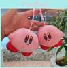 Adorable Cartoon Kirby Keychain Plush Doll Cute Animal Bag Charm Decor 10cm Soft Toy