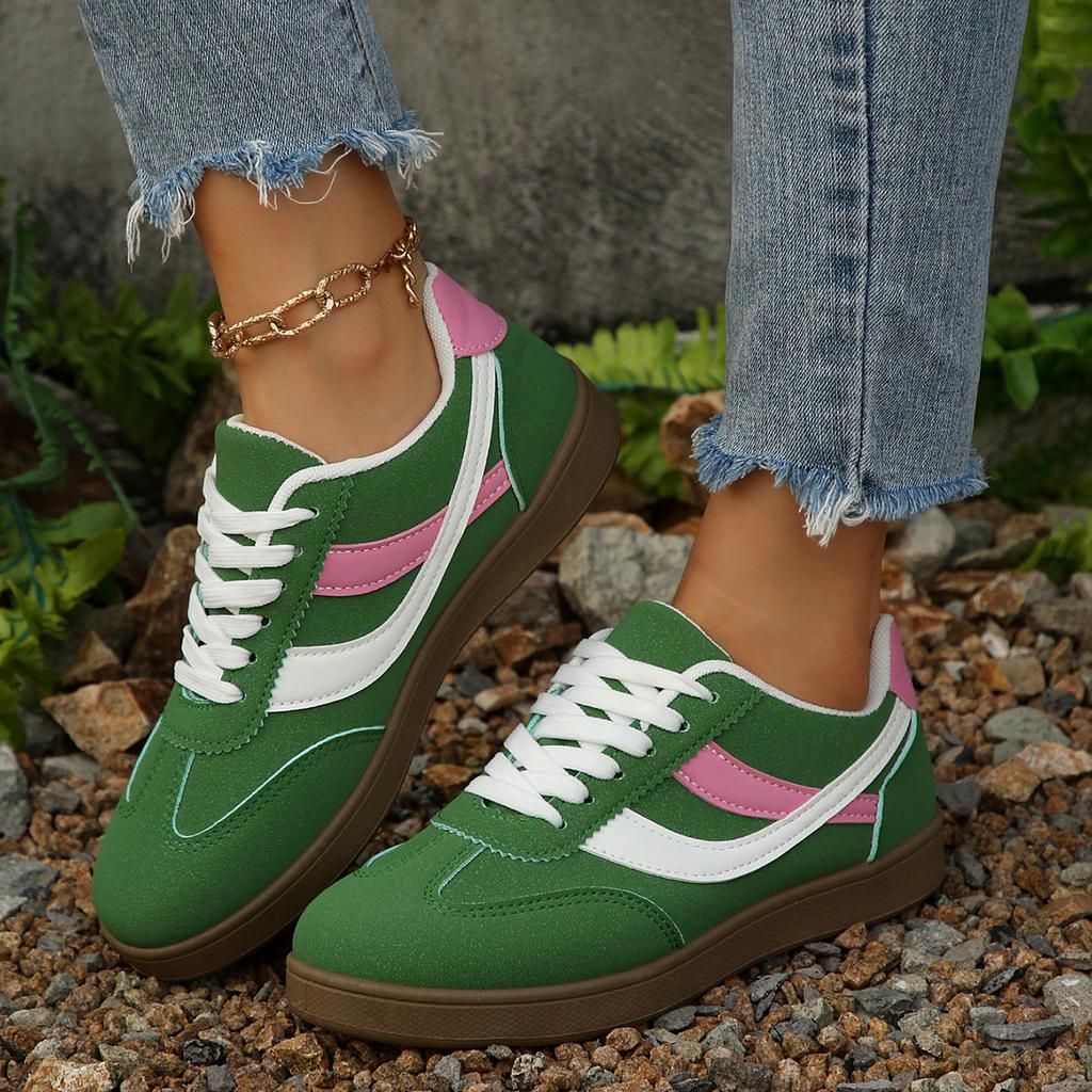 Женские Модные Повседневные Кроссовки Удобные Плоские Туфли на Шнуровке Теннисные Туфли Zapatillas De Muje 35-43