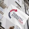 Turning Point USA Flag 3x5Ft Double Sided Wall Hanging Flag Outdoor Polyester Banner with Brass Grommets for Yard Garden Decoration
