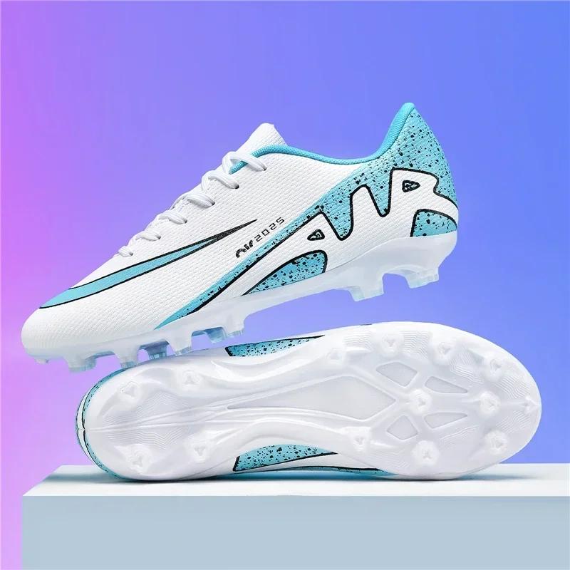 New Men Soccer Shoes Breathable Sneakers Indoor Training Cleats Long Spikes Football Boots Drop Shipping Ultralight