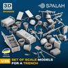 Spallach Набор аксессуаров для траншеи Набор смолы SPU25235 1/35 (Диаграмма)