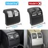 Rear Console Fresh Air Conditioner Chrome Vent Grille Outlet Cover For Mercedes Benz W212 E Class E260 E300 E320 2012-2015