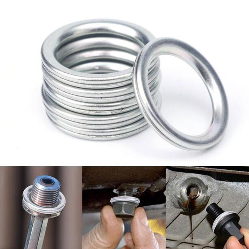 10pcs Oil Drain Plug Crush Washer Gasket MD050317 For Mitsubishi Citroen Peugeot