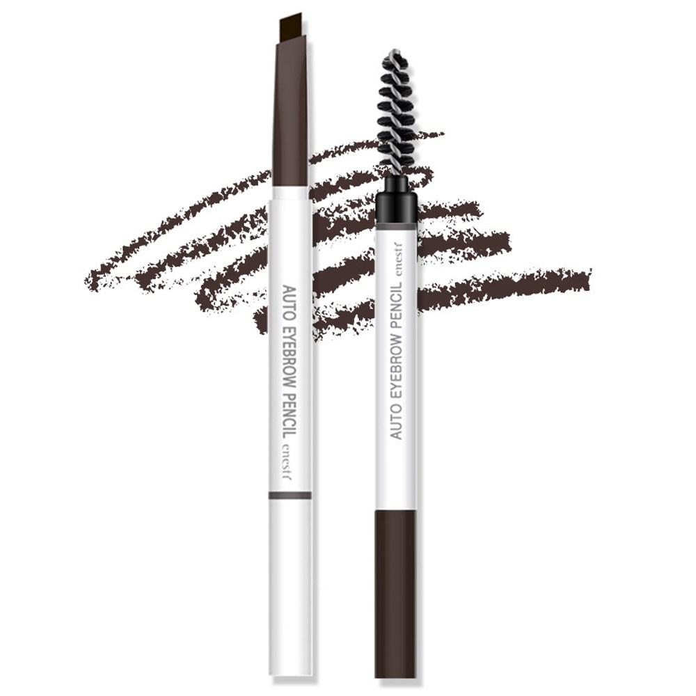 Карандаш для бровей Enesty Auto Dual Pencil Eyebrow 0,18 г, 02 темно-коричневый, 2 шт.