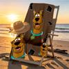 Scooby Print Beach Towel Design, Soft, Lightweight. for Home Bathroom, Spa, Pool, Yoga, Surfing, Camping, Gift for Family, Friend