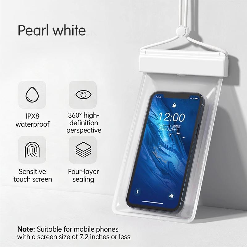 Universal Transparent Waterproof Touchscreen Phone Pouch Outdoor Diving And Swimming Crossbody Phone Case