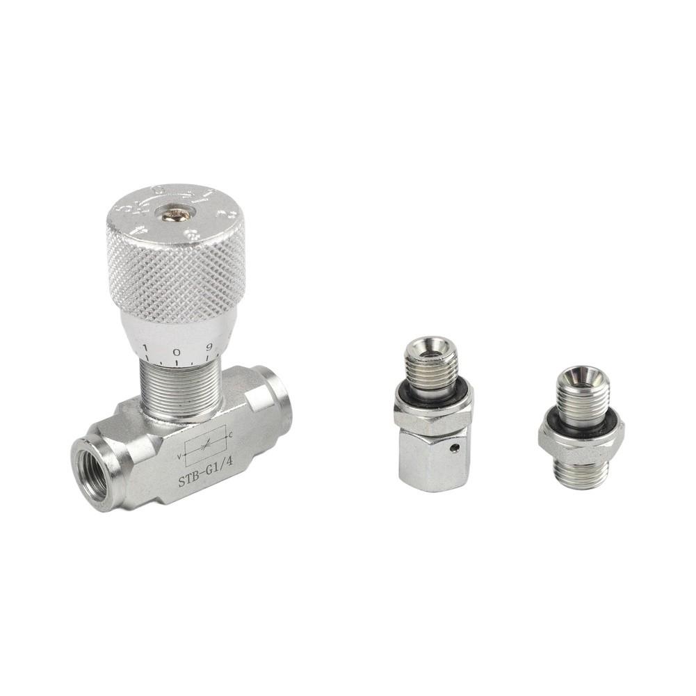 Calibrated Knob Throttle Valve Precision-machined Carbon Steel Body