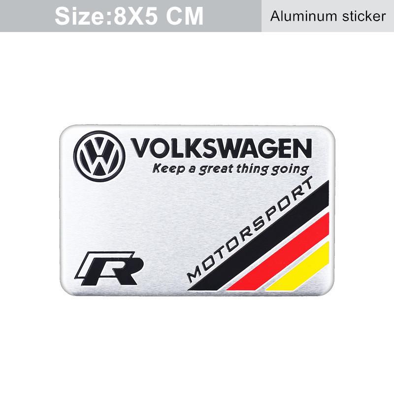 2026 New For VOLKSWAGEN VW Car Metal Badge Body Auto Badge Decoration Sticker For Volkswagen R Line Golf Polo Passat Jetta Tigua