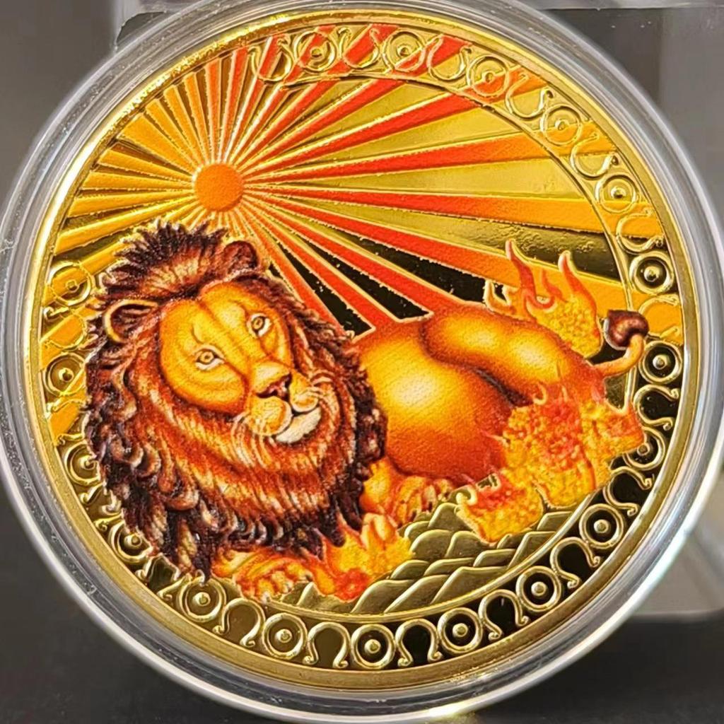 Позолоченный набор медальонов со знаками зодиака Скорпион, Близнецы и Весы