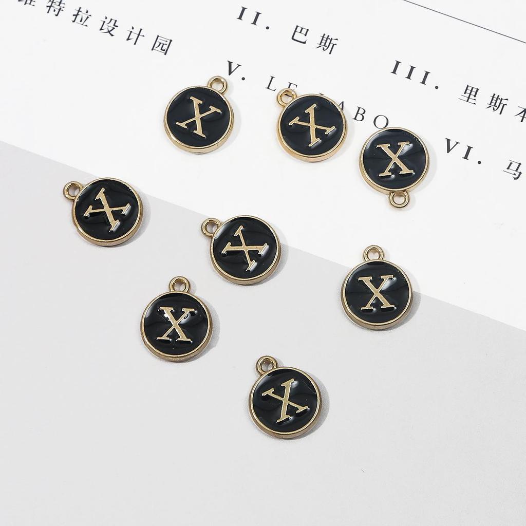 10 шт., металлическая эмаль, английские буквы, подвески, подвеска для самостоятельного изготовления ювелирных изделий, ожерелье, браслет, аксессуары