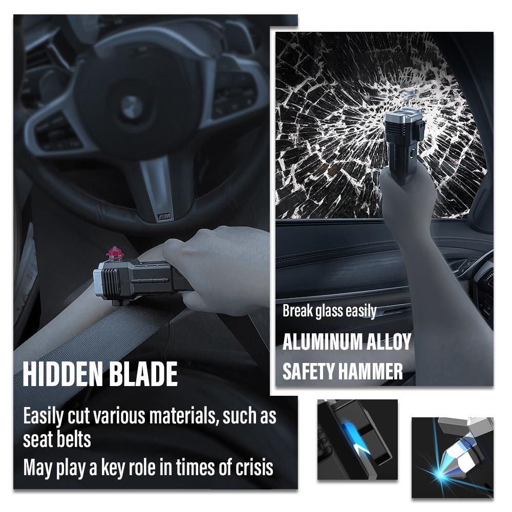 Супер яркий светодиодный фонарик с безопасным молотком и сильными магнитами, боковой фонарь, портативный фонарь для приключений, кемпинга