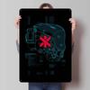 CCyberpunk Sign Customizable Game Posters Gaming Room Decoration Man Retro Metal Tin Sign for Gamer Room Decoration House Decor