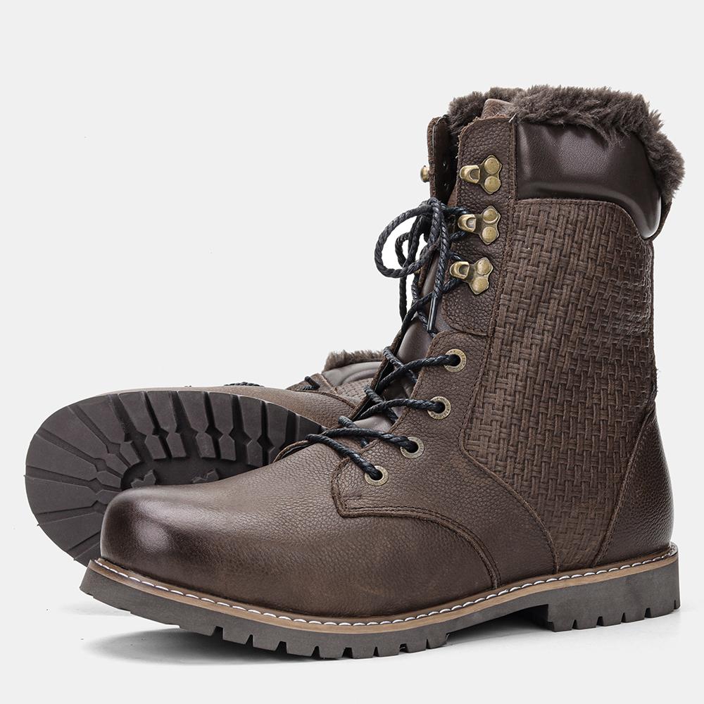 Мужские зимние ботинки из натуральной кожи, теплые мужские зимние ботинки ручной работы, зимние ботинки из натуральной кожи для мужчин