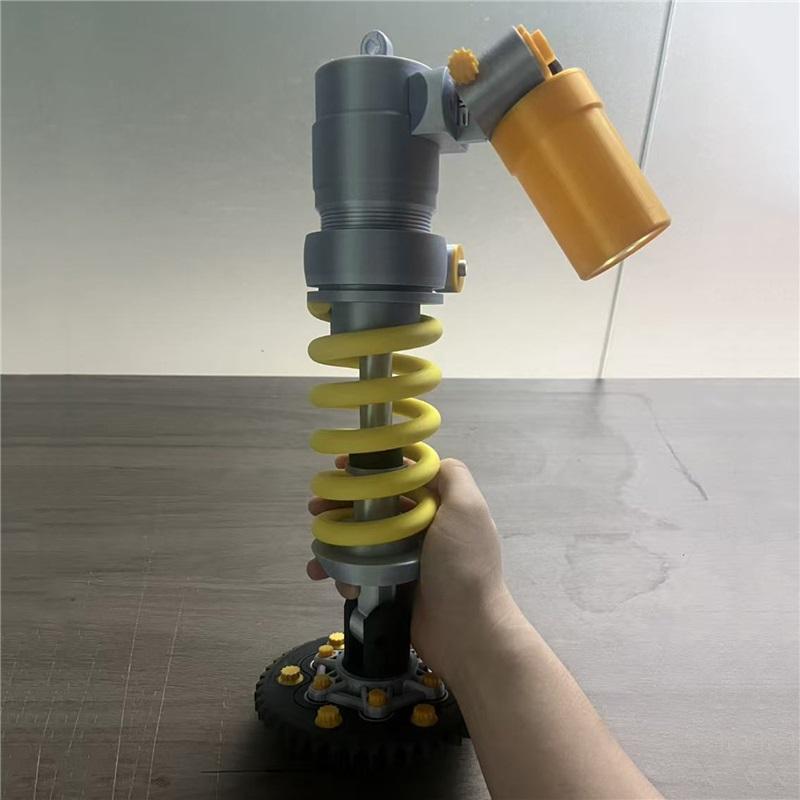 3D-printed industrial-grade shock-proof desk lamp for DIY motorcycle-style ambient lighting, suitable for decoration in game rooms.