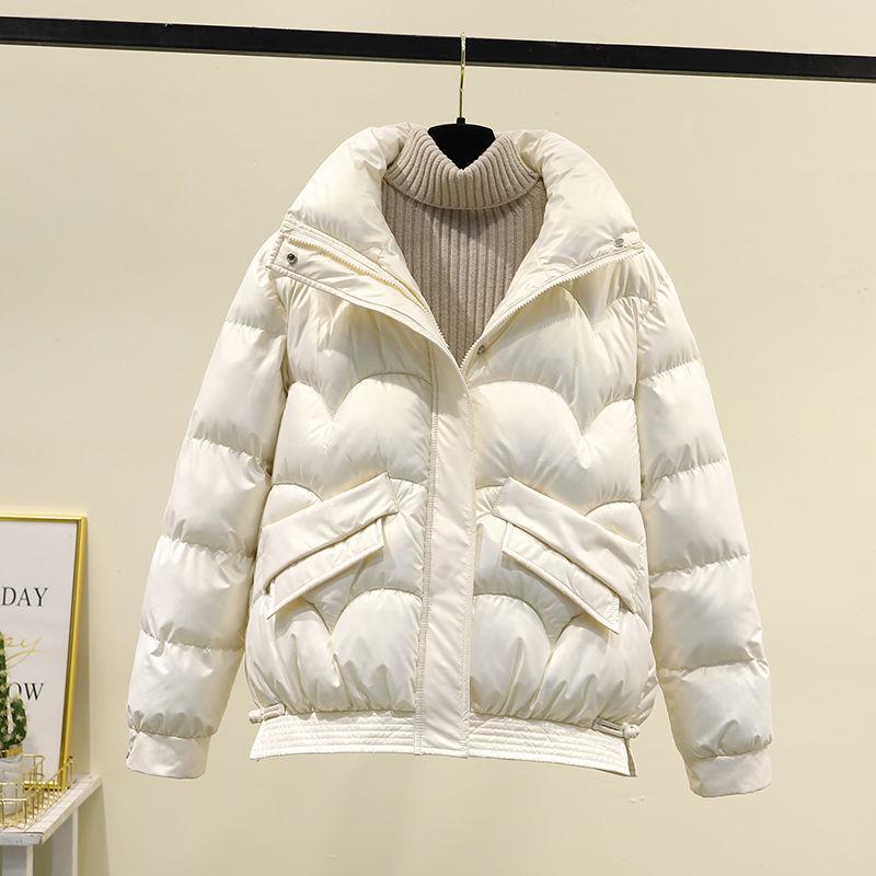 Cotton-padded Clothes Women's Short Leave-in Glossy Down Cotton-padded Clothes Thickened Fashionable Small Cotton-padded Jackets Versatile Jackets