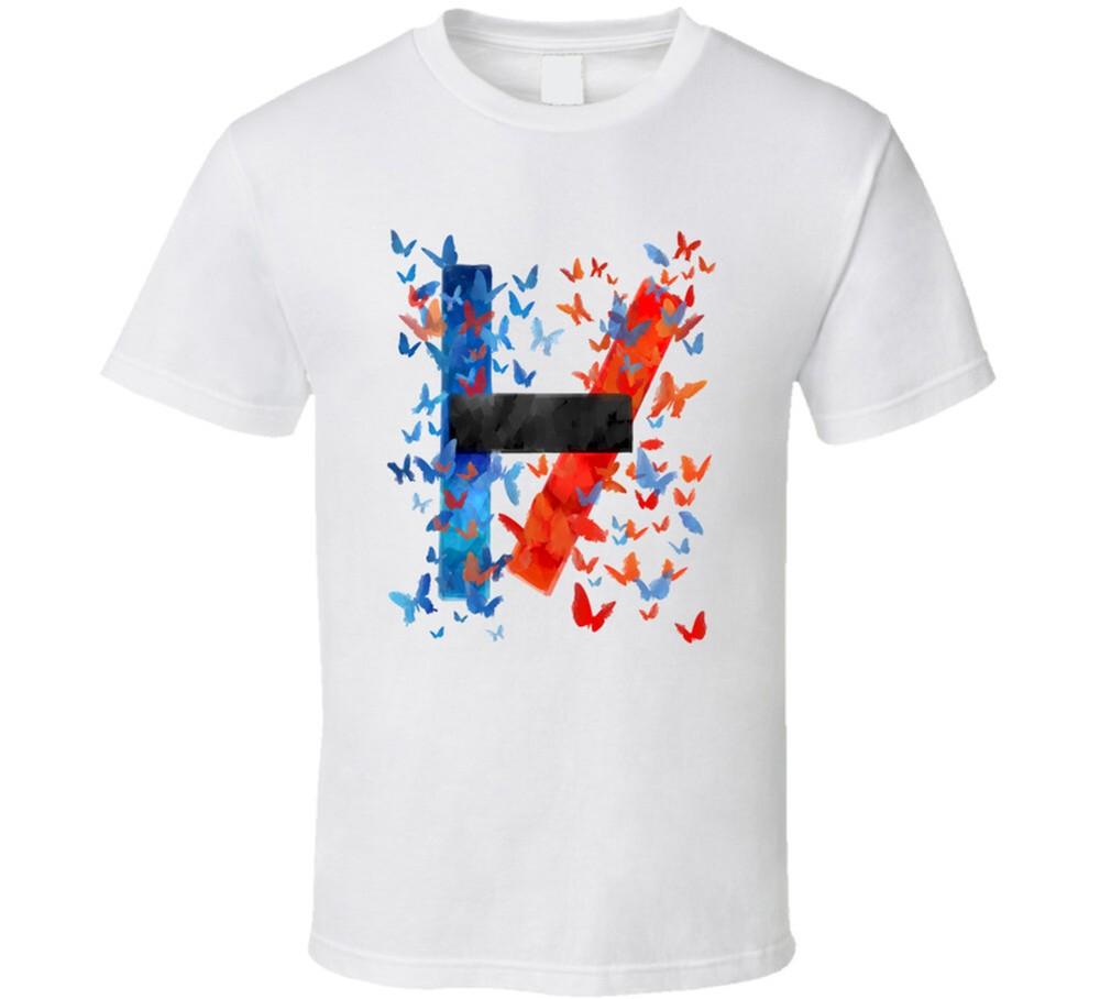 21 Pilots Butterfly Art White Unisex T-Shirt