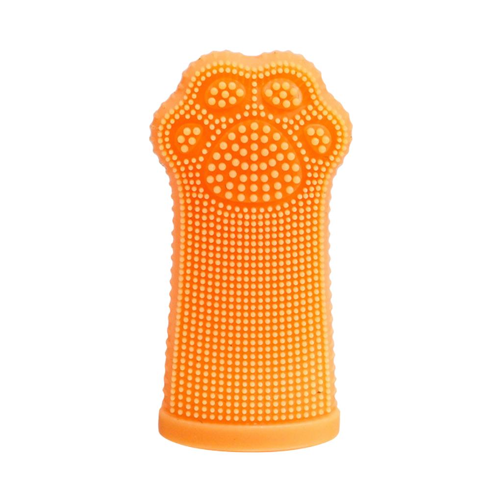 Силиконовая зубная щетка для домашних животных, зубная щетка-напальчник для кошек и собак, накладка-напальчник для чистки полости рта питомца