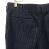 60s 70s vintage Striped Pattern Slacks pants Navy TALON ZIP Men's Used