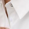 HOUZHOU белые рубашки женские с отложным воротником и длинными рукавами, однобортные, элегантные, модные, офисные, женские, классическая блузка большого размера