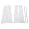 6PCS Pillar Post Cover PC Chrome High Gloss Mirror Effect Door Pillar Post Cover for Pilot 2009 To 2