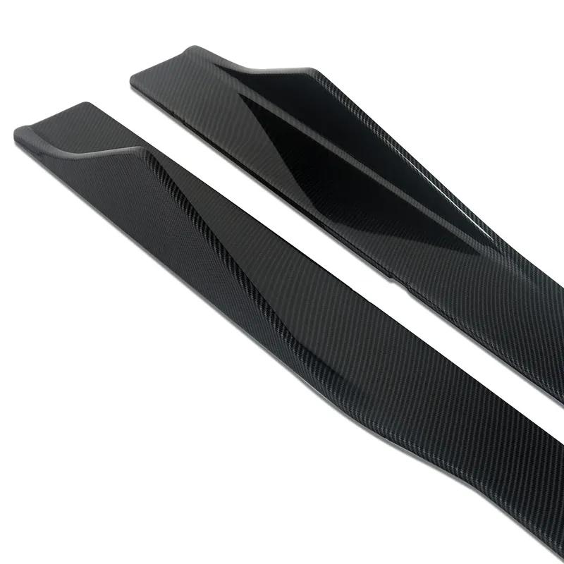 For BMW F22 Side Skirts Extensions Spoiler Carbon Fiber Look Body Kits 2 SERIES F87 F23 2016 Onwards