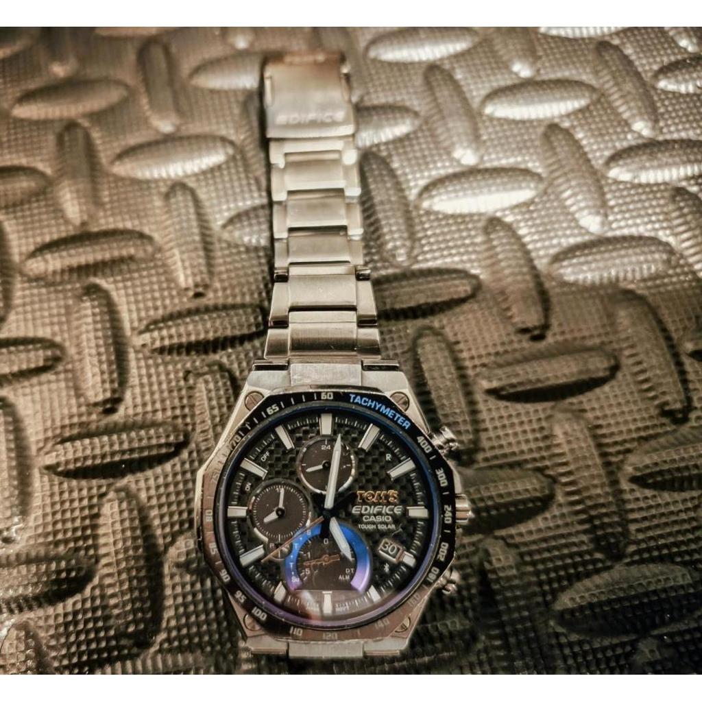 Used [Super rare! Limited item] Casio Edifice EQB-1100TMS TOM'S Blue